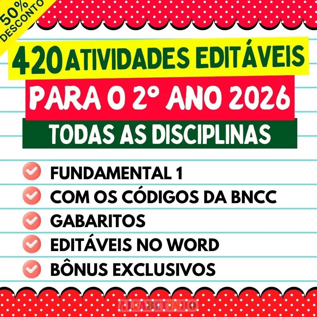 Atividades - 2º Ano - Todas as Disciplinas — material para professor em Anicuns