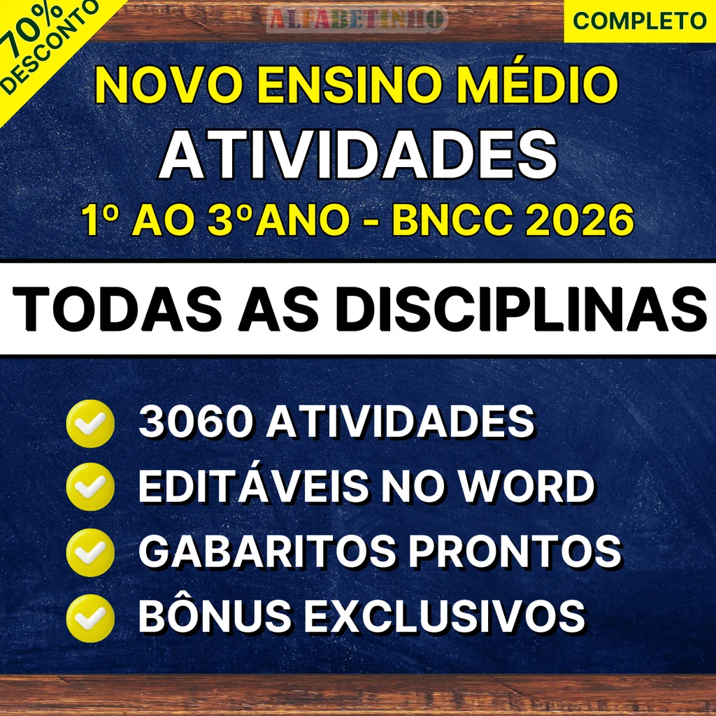 Atividades - Ensino Médio - Todas as Disciplinas — material para professor em Capixaba