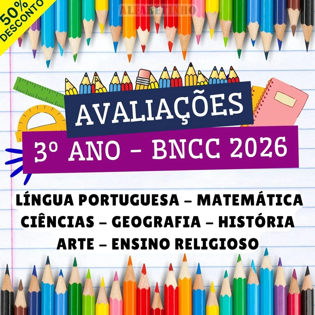 Avaliações - 3º Ano - Todas as Disciplinas — material para professor em Jaborandi