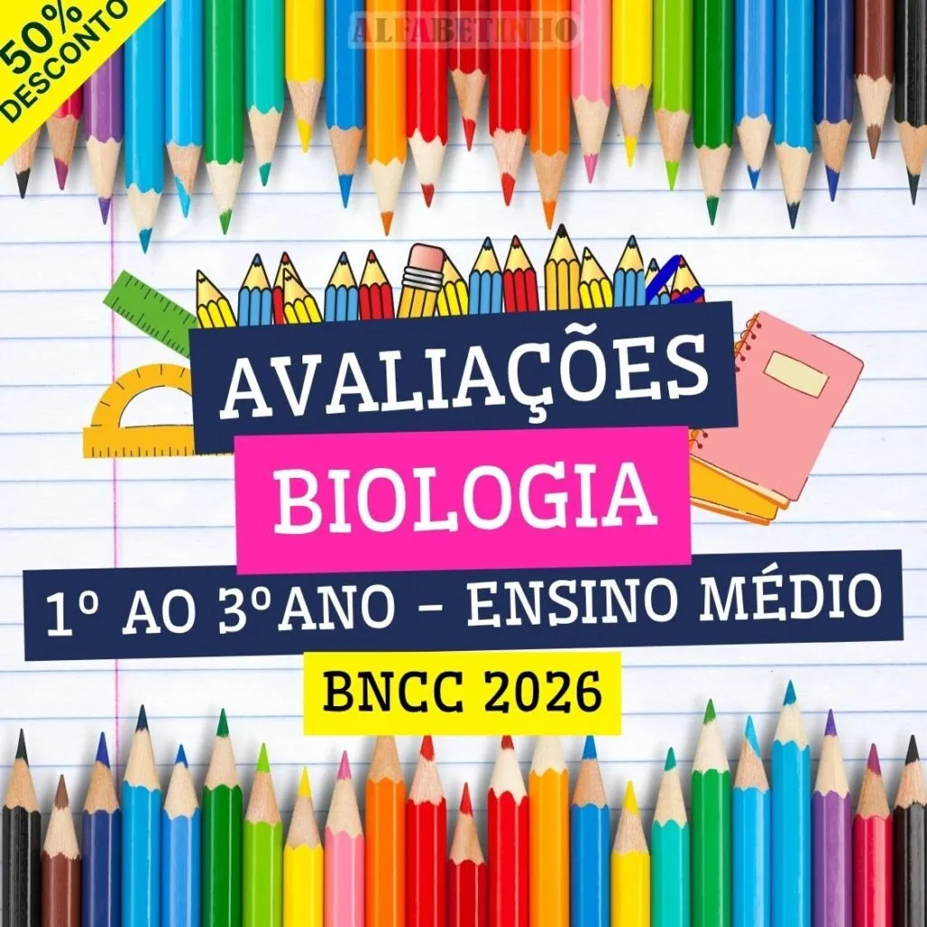 BIOLOGIA - AVALIAÇÕES - 1º AO 3º ANO - ENSINO MÉDIO - BNCC 2026 — material para professor em Bagé