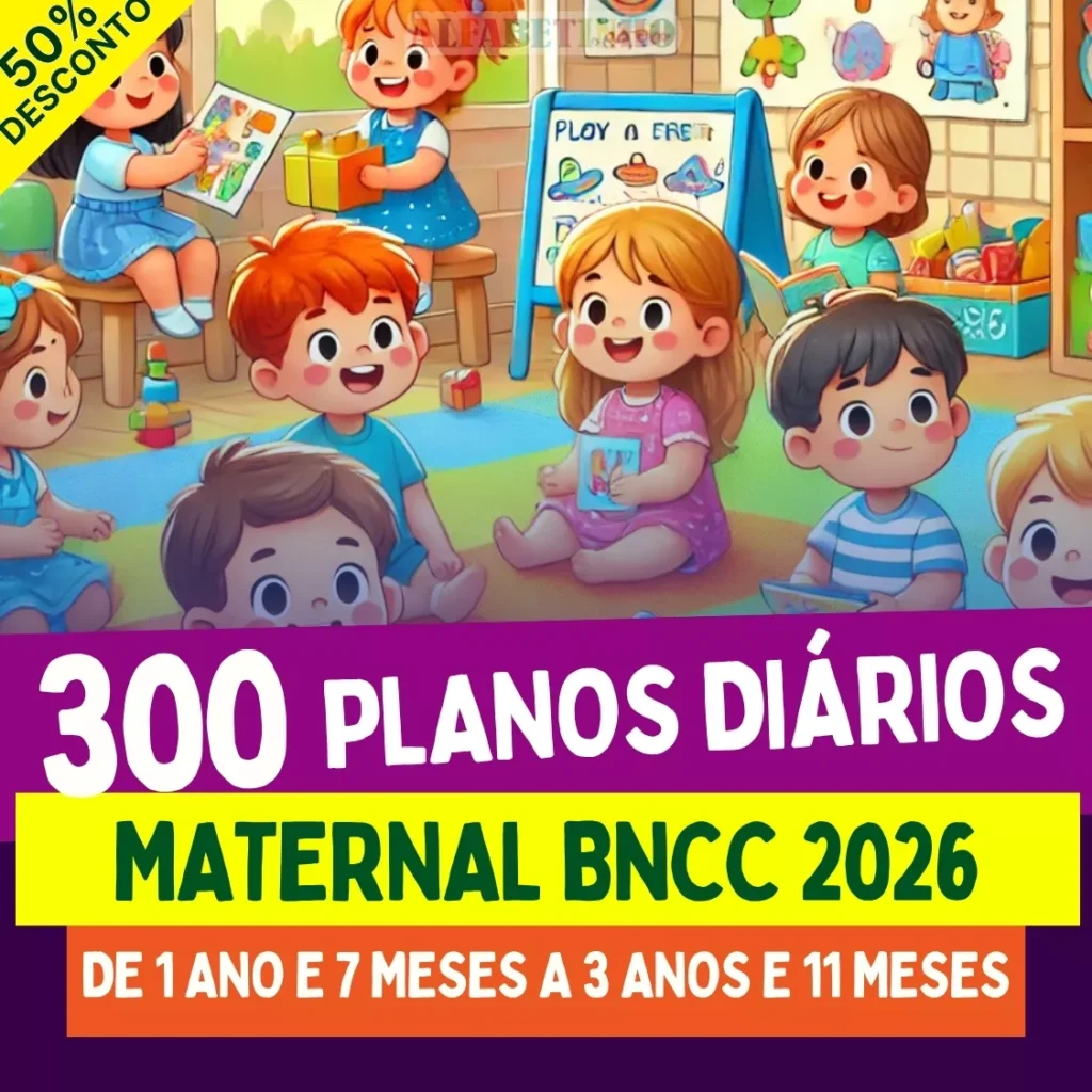 COMBO DE PLANEJAMENTOS DE AULA PARA MATERNAL – COMPLETO E EDITÁVEL! - 2026 — material para professor em Davinópolis