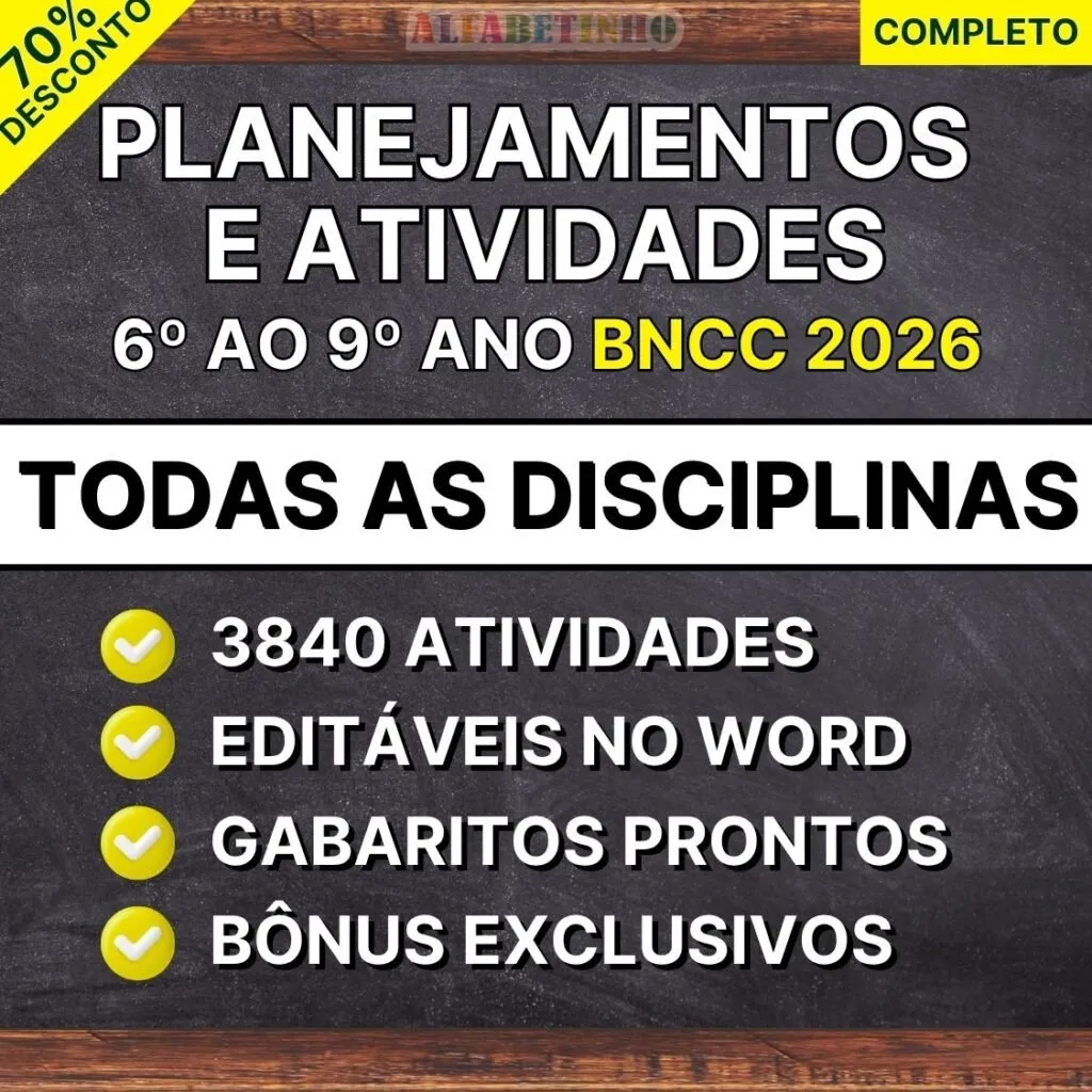 Combo Completo Ensino Fundamental 2 BNCC Atualizada | Todas Disciplinas