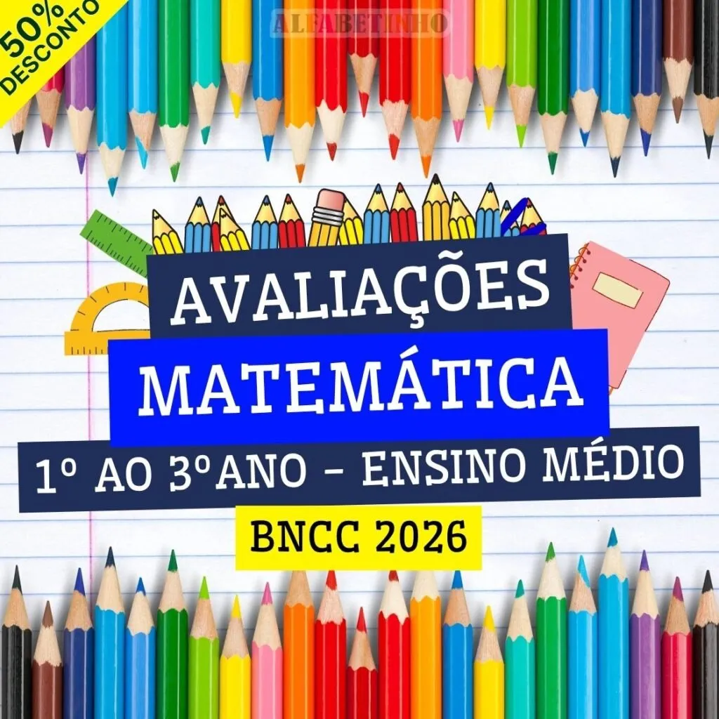 MATEMÁTICA - AVALIAÇÕES - 1º AO 3º ANO - ENSINO MÉDIO - BNCC 2026 — material para professor em Canoas