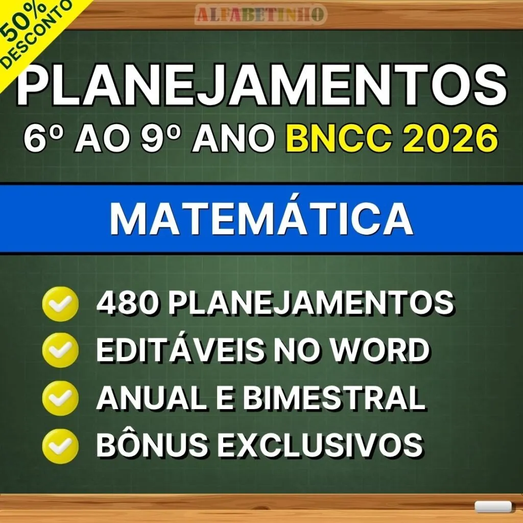 MATEMÁTICA - Planejamentos do 6º ao 9º ano - BNCC 2026 — material para professor em Belém