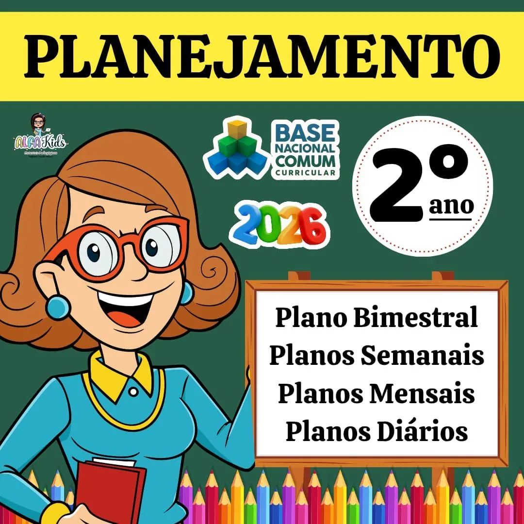 Planejamento BNCC 2026 - 2º ano Ensino fundamental / 1º Bimestre — material para professor em Bonito