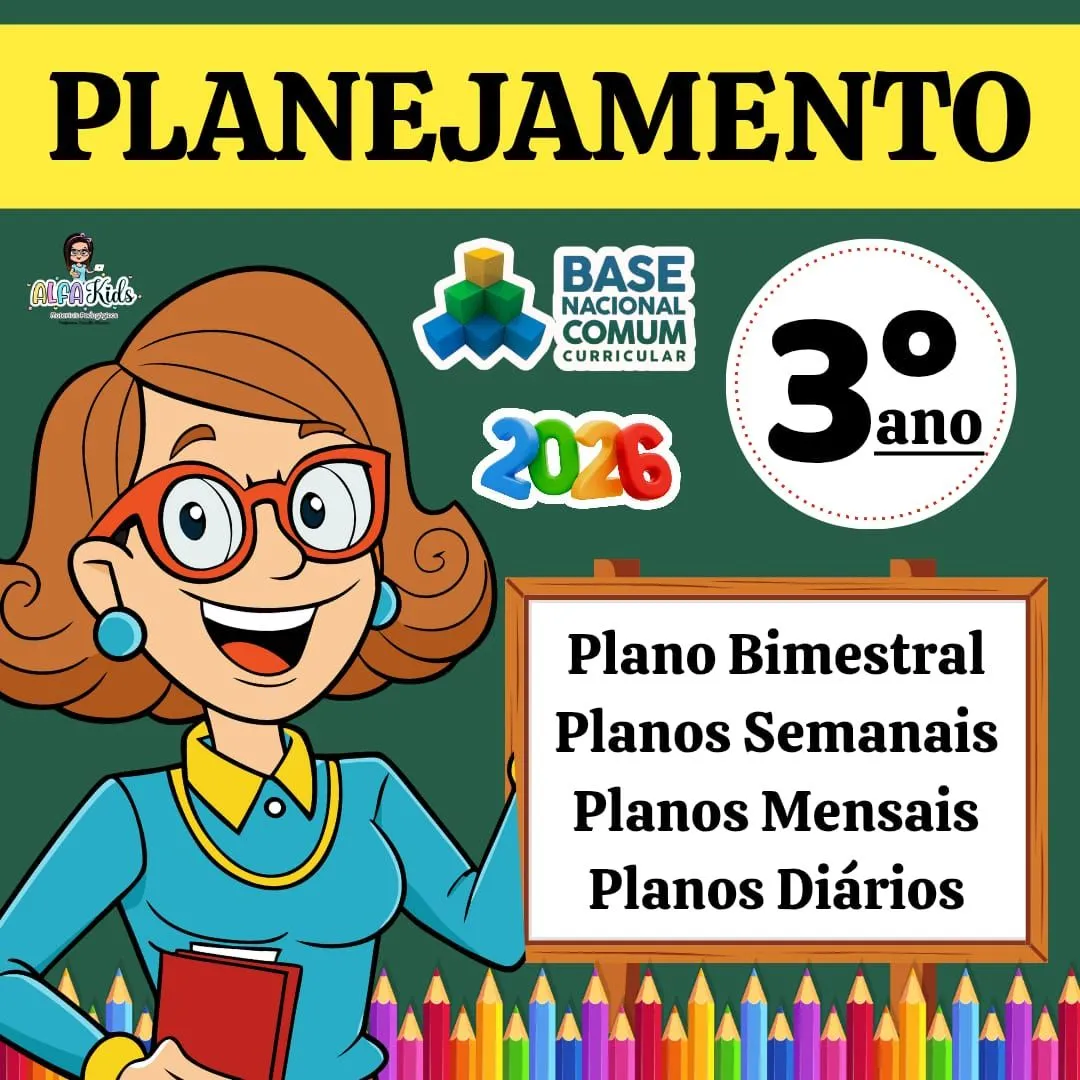 Planejamento BNCC 2026 - 3º ano Ensino Fundamental / 1º Bimestre — material para professor em Balsa Nova