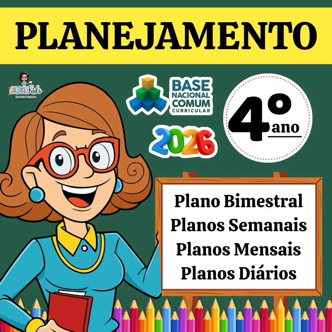Planejamento BNCC 2026 - 4º ano Ensino Fundamental / 1º Bimestre — material para professor em Cáceres