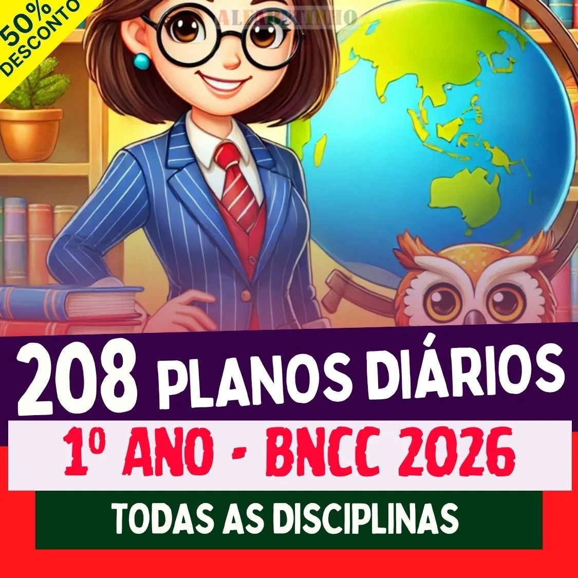 PLANOS DIÁRIOS - 1º ANO FUNDAMENTAL - BNCC 2026 — material para professor em Ermo