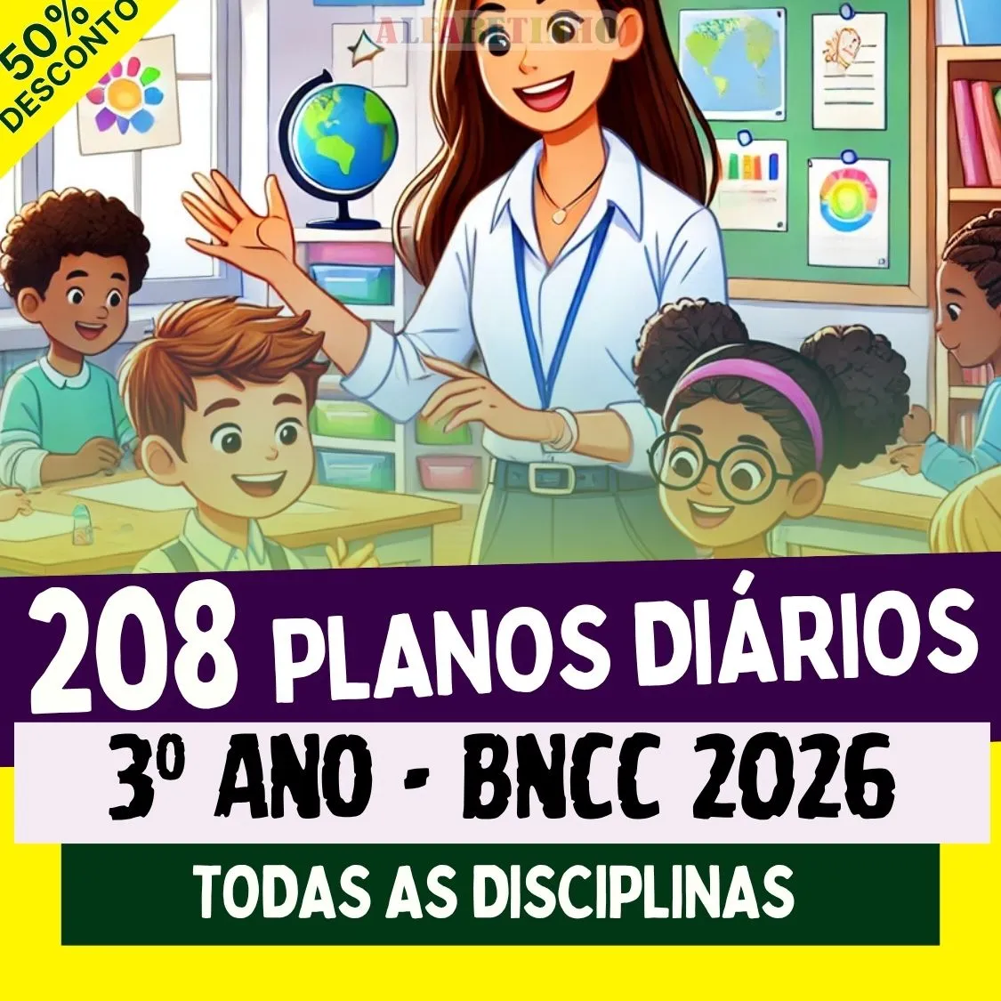 PLANOS DIÁRIOS - 3º ANO FUNDAMENTAL - BNCC 2026 — material para professor em Arataca