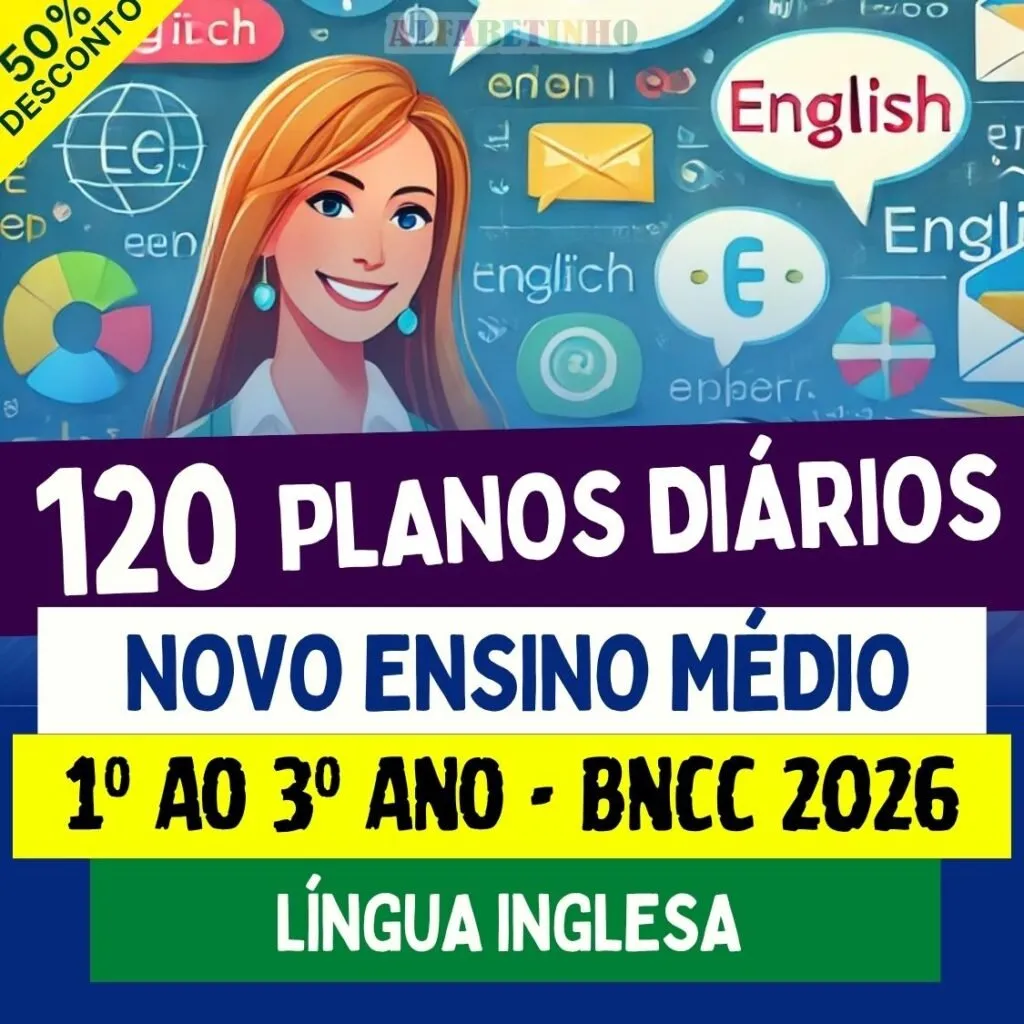 PLANOS DIÁRIOS - LÍNGUA INGLESA - Ensino Médio - BNCC 2026 — material para professor em Davinópolis