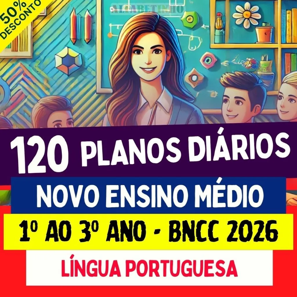 PLANOS DIÁRIOS - LÍNGUA PORTUGUESA - Ensino Médio - BNCC 2026 — material para professor em Cutias