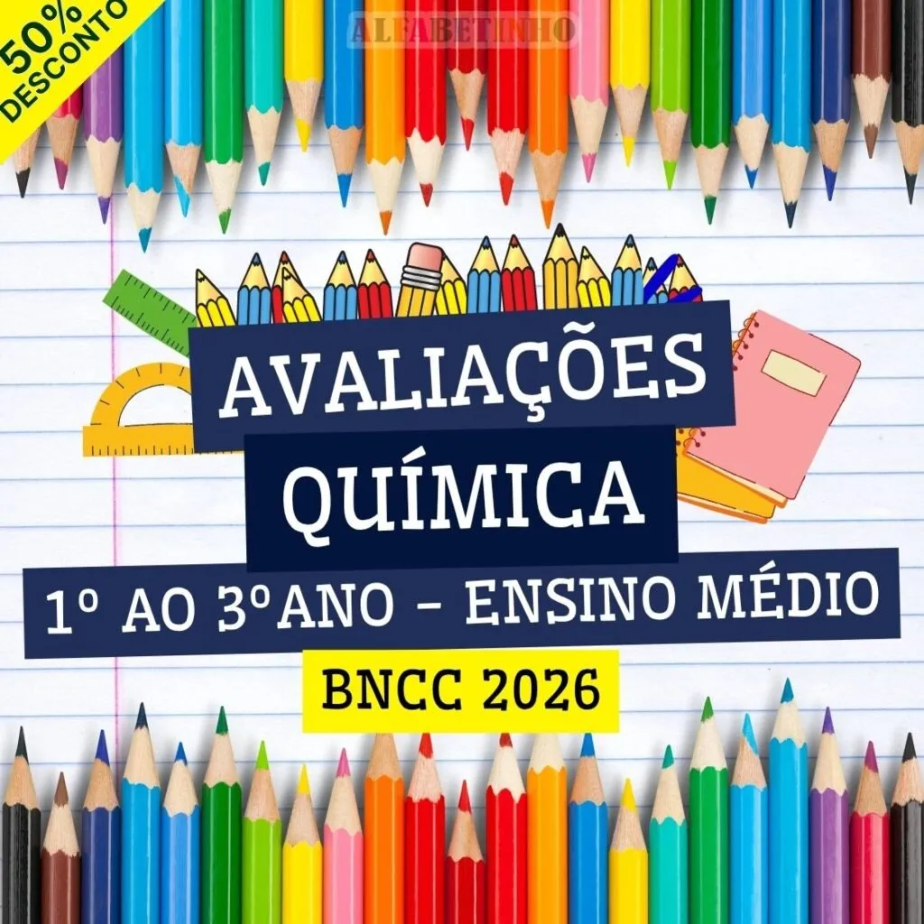 QUÍMICA - AVALIAÇÕES - 1º AO 3º ANO - ENSINO MÉDIO - BNCC 2026 — material para professor em Farol