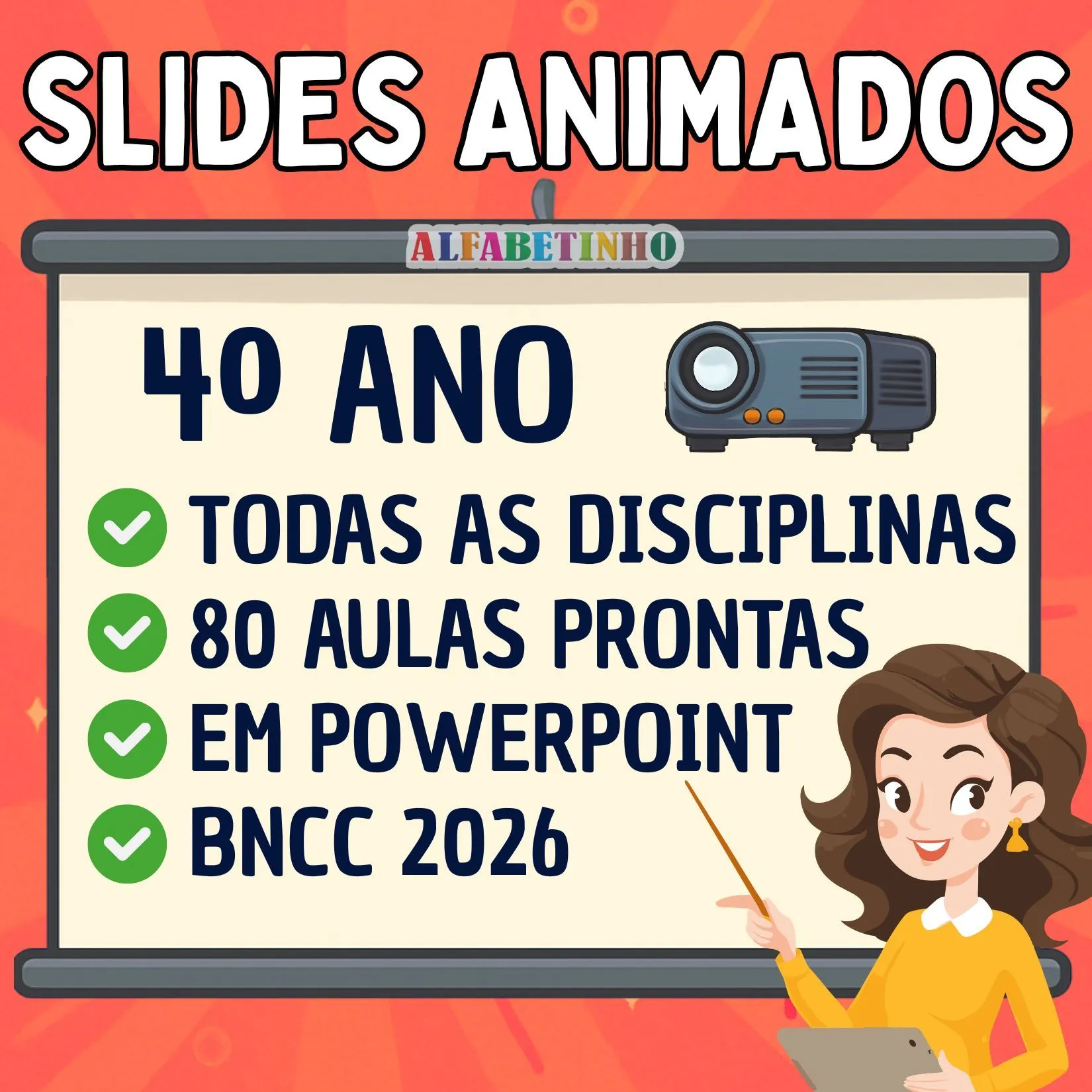 SLIDES ANIMADOS - 4º ANO - BNCC 2026 — material para professor em Natal